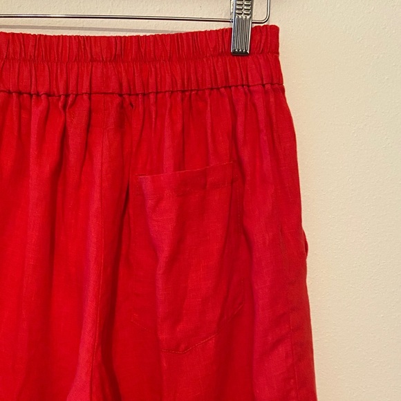 New Flax Red High-Waisted Shorts - Picture 4 of 7